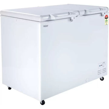 Haier 320.0 L HFC-320DM5 5 Star Frost Free Double Door Hard Top Horizontal Commercial Convertible Deep Freezer (White)